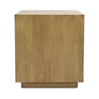 Light Brown Oak Veneer Accent & End Table Layne End Table Collection