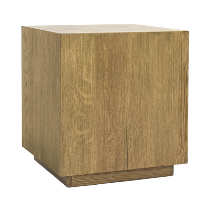 Light Brown Oak Veneer Accent & End Table Layne End Table Collection