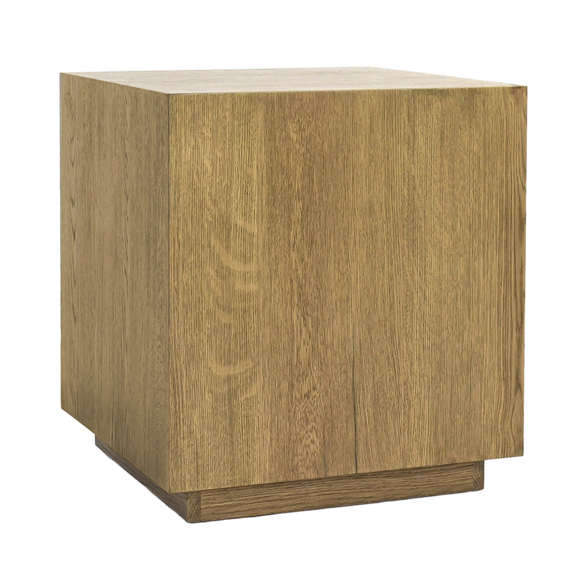 Light Brown Oak Veneer Accent & End Table Layne End Table Collection
