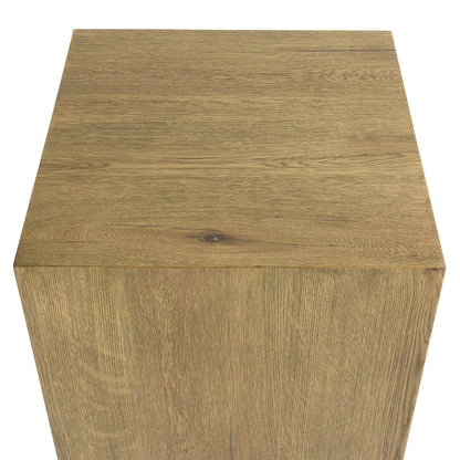 Light Brown Oak Veneer Accent & End Table Layne End Table Collection