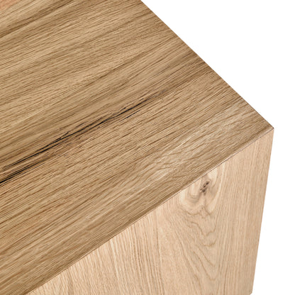 True Natural Oak Veneer Accent & End Table Layne End Table Collection
