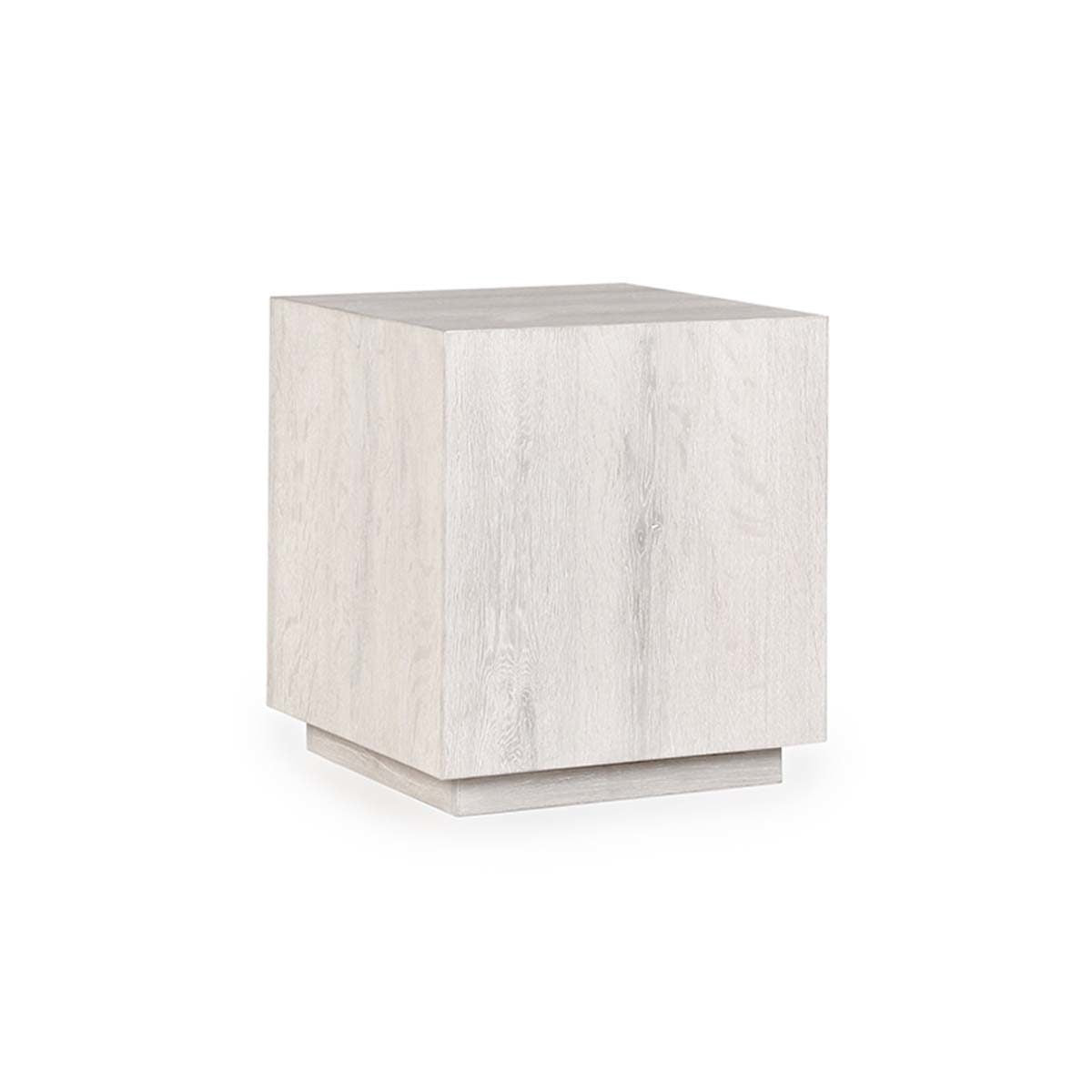 Milk White Oak Veneer Accent & End Table Layne End Table Collection