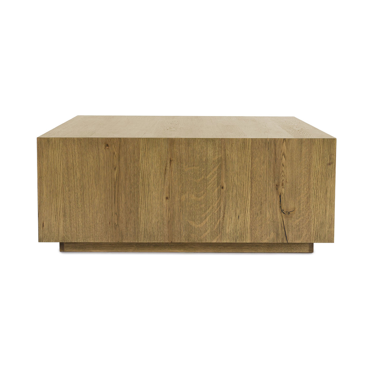 Light Brown Oak Veneer Coffee Table Layne Coffee Table with Casters Collection