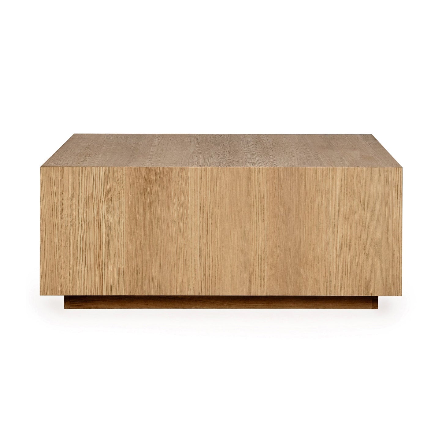 True Natural Oak Veneer Coffee Table Layne Coffee Table with Casters Collection