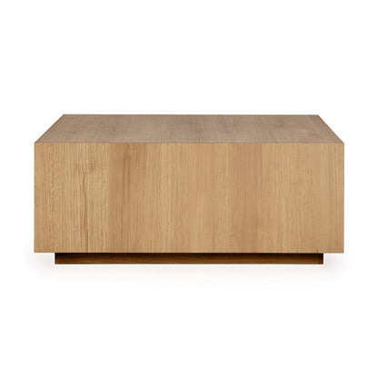 True Natural Oak Veneer Coffee Table Layne Coffee Table with Casters Collection