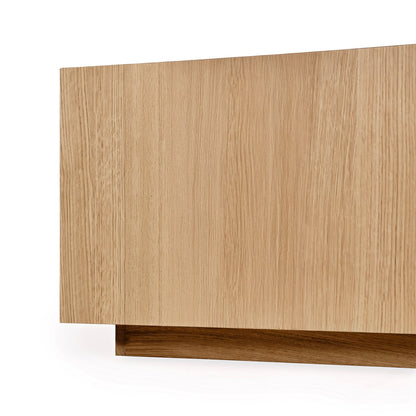 True Natural Oak Veneer Coffee Table Layne Coffee Table with Casters Collection