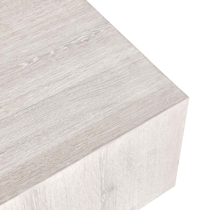 Milk White Oak Veneer Coffee Table Layne Coffee Table with Casters Collection