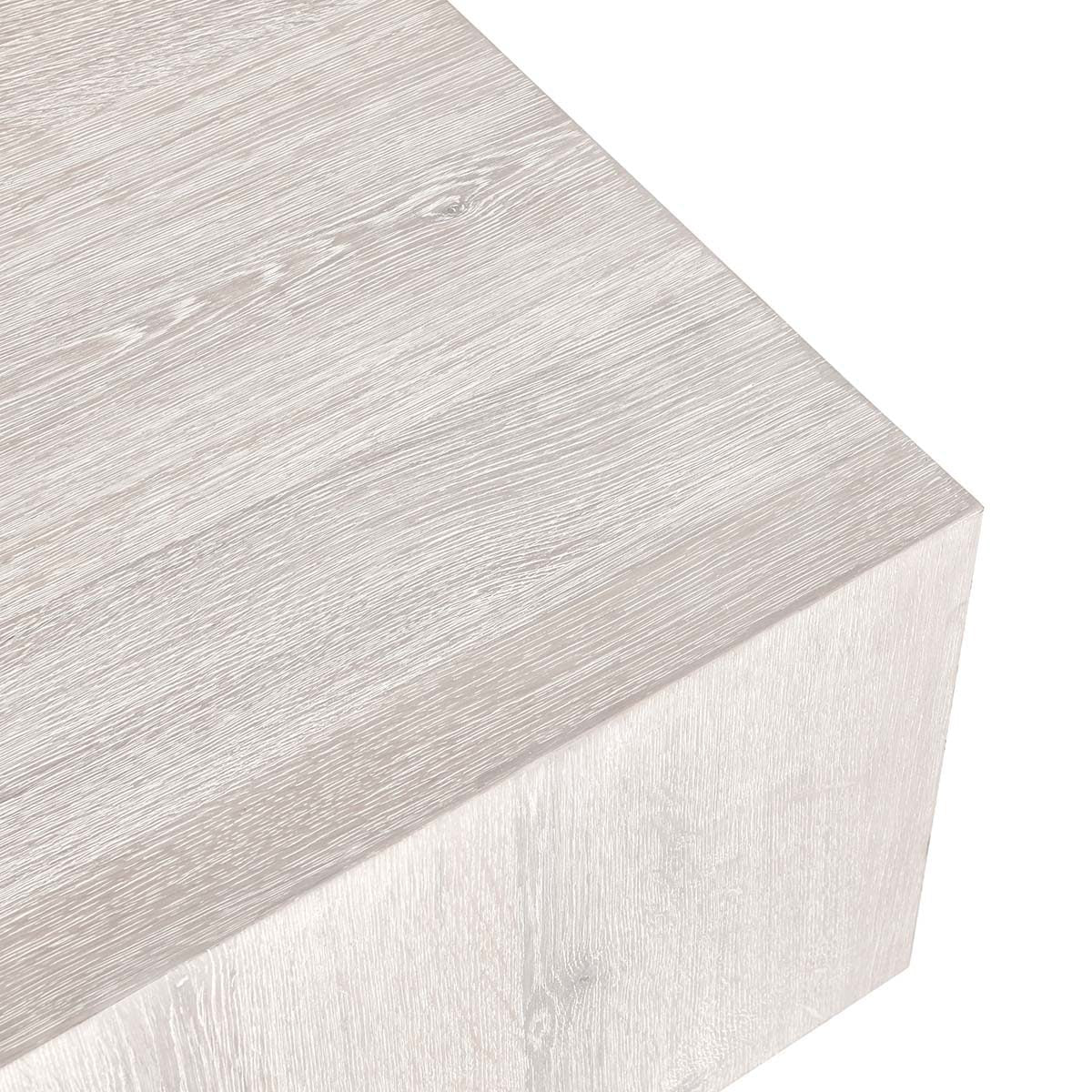 Milk White Oak Veneer Coffee Table Layne Coffee Table with Casters Collection
