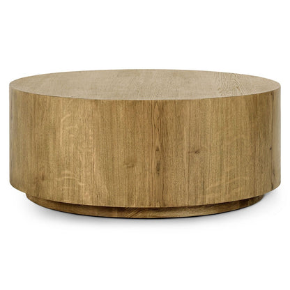 Light Brown Oak Veneer Coffee Table Layne Coffee Table with Casters Collection