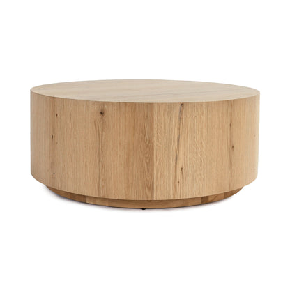 True Natural Oak Veneer Coffee Table Layne Coffee Table with Casters Collection