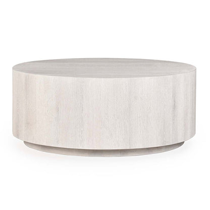 Milk White Oak Veneer Coffee Table Layne Coffee Table with Casters Collection