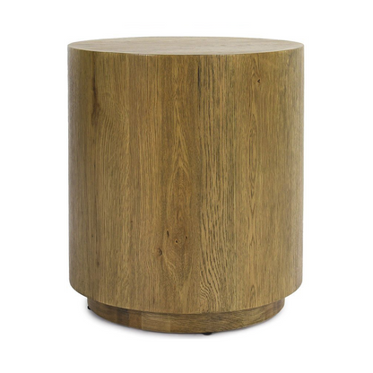 Light Brown Oak Veneer Accent & End Table Layne End Table Collection