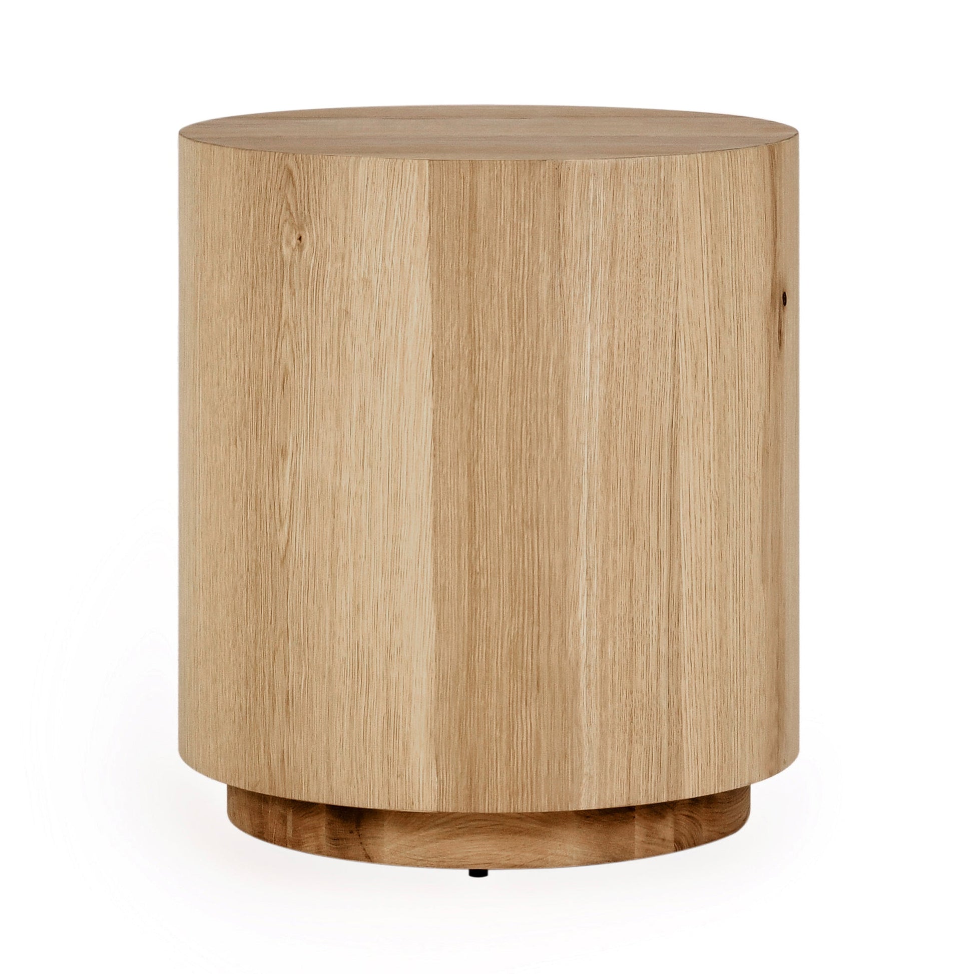 True Natural Oak Veneer Accent & End Table Layne End Table Collection