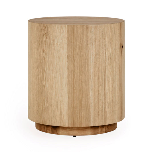 True Natural Oak Veneer Accent & End Table Layne End Table Collection