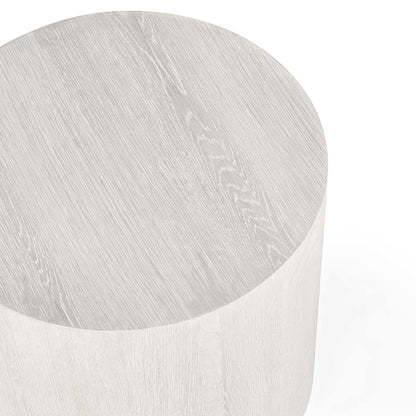 Milk White Oak Veneer Accent & End Table Layne End Table Collection