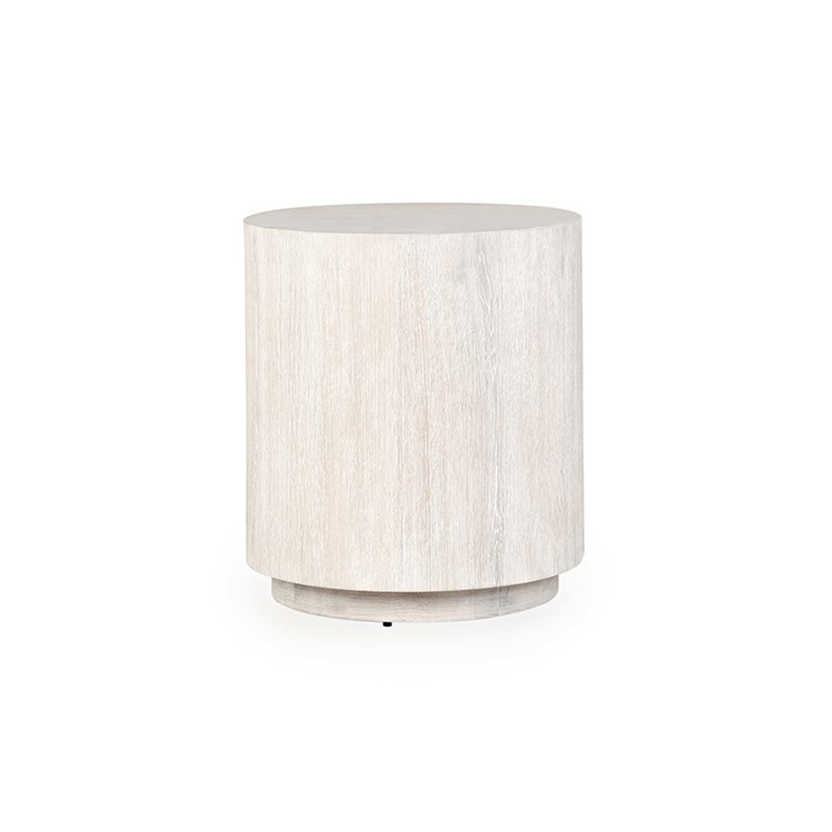 Milk White Oak Veneer Accent & End Table Layne End Table Collection