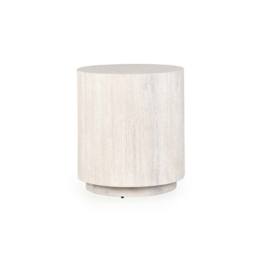 Milk White Oak Veneer Accent & End Table Layne End Table Collection