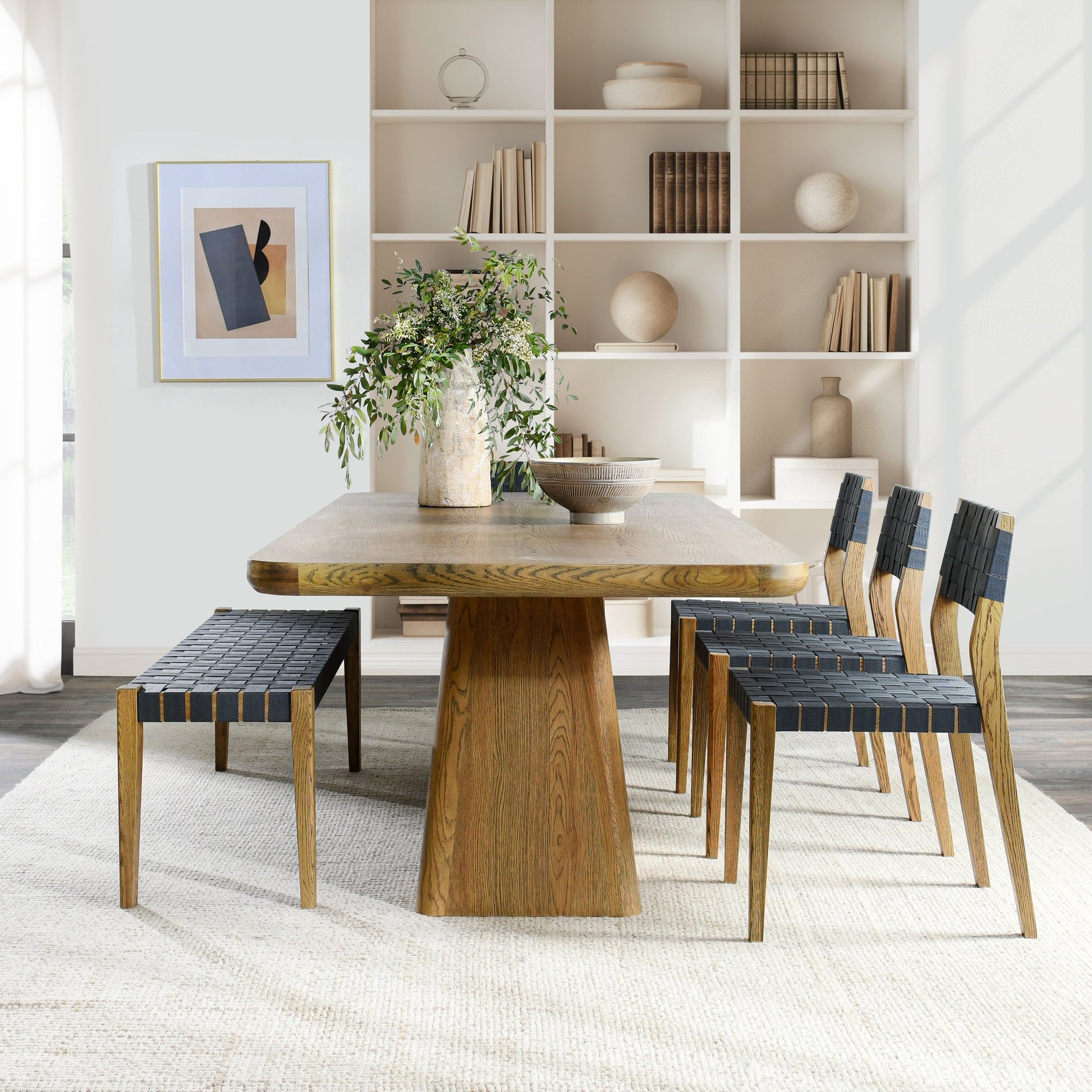 Light Brown Oak Veneer Dining Table Orlando Dining Table Collection