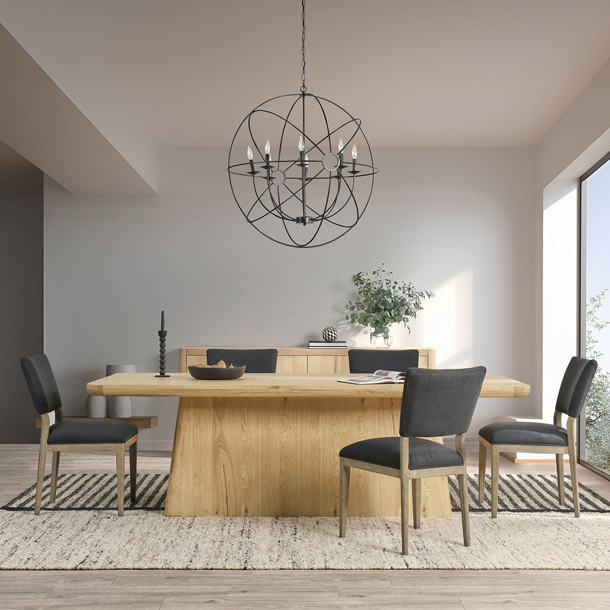 True Natural Oak Veneer Dining Table Orlando Dining Table Collection