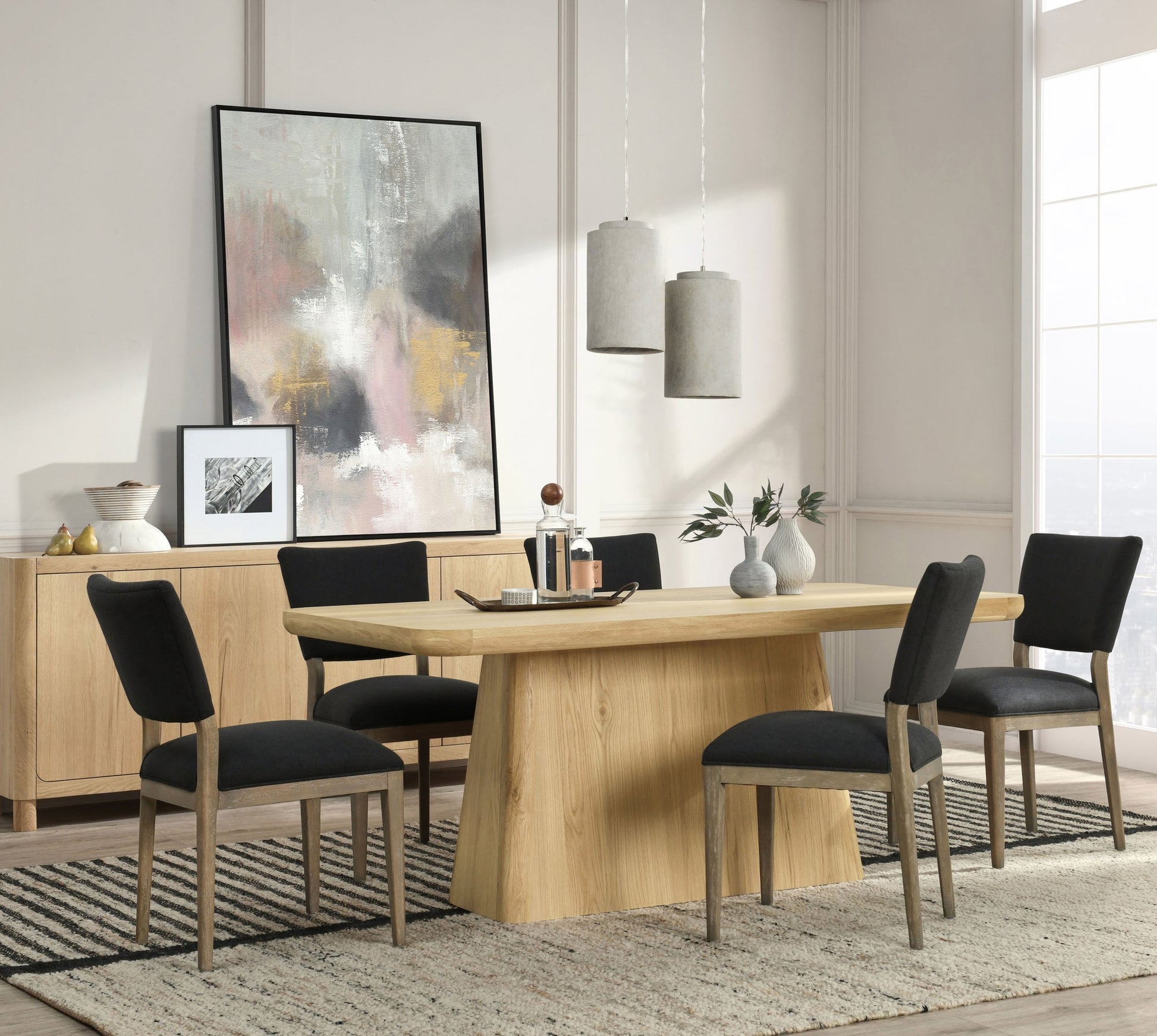 True Natural Oak Veneer Dining Table Orlando Dining Table Collection
