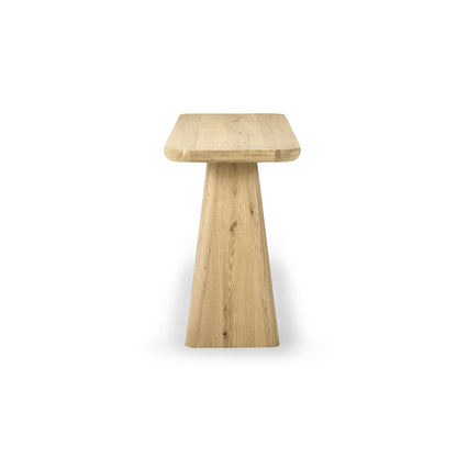 True Natural Oak Veneer Console Table Orlando Console Table Collection