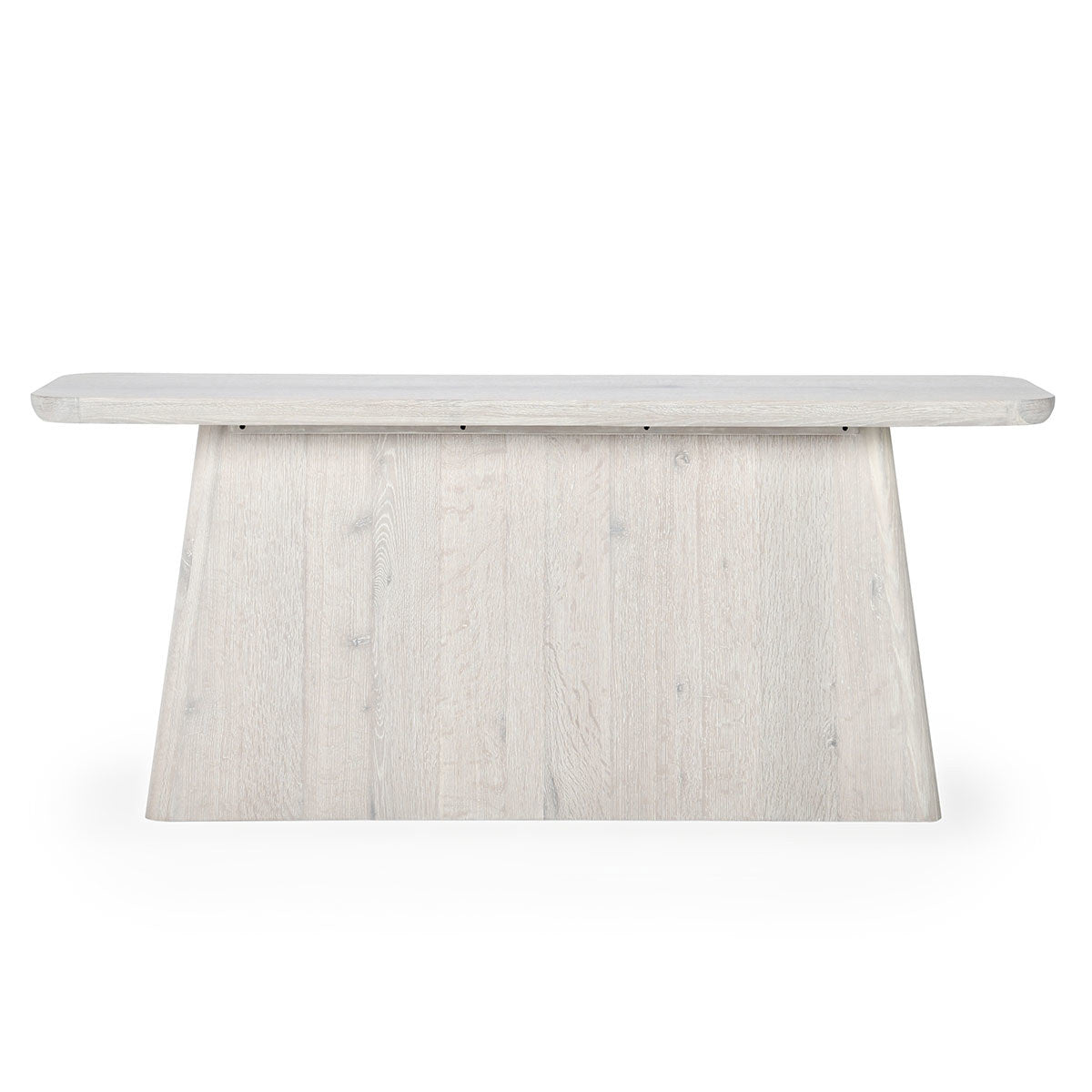Milk White Oak Veneer Console Table Orlando Console Table Collection