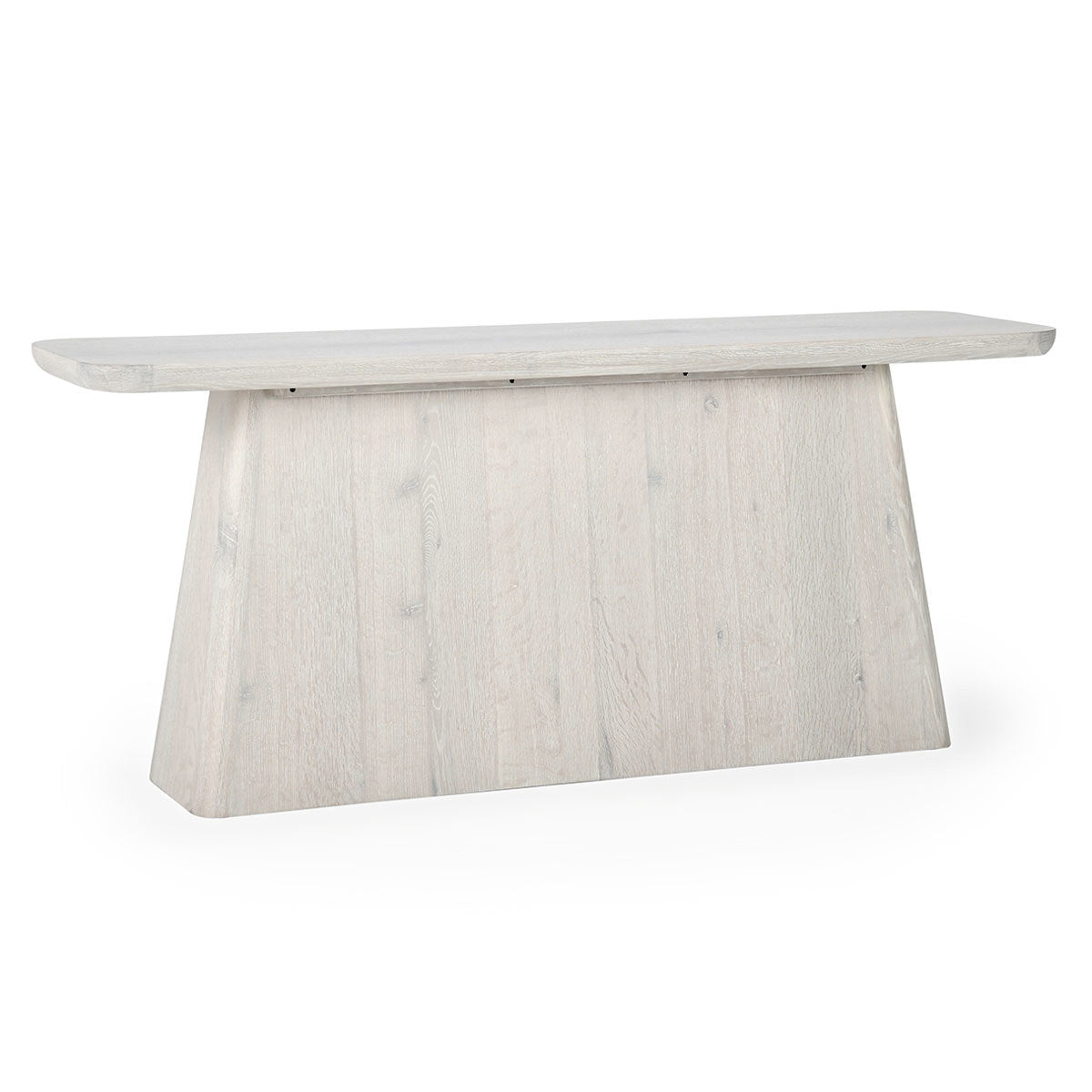 Milk White Oak Veneer Console Table Orlando Console Table Collection
