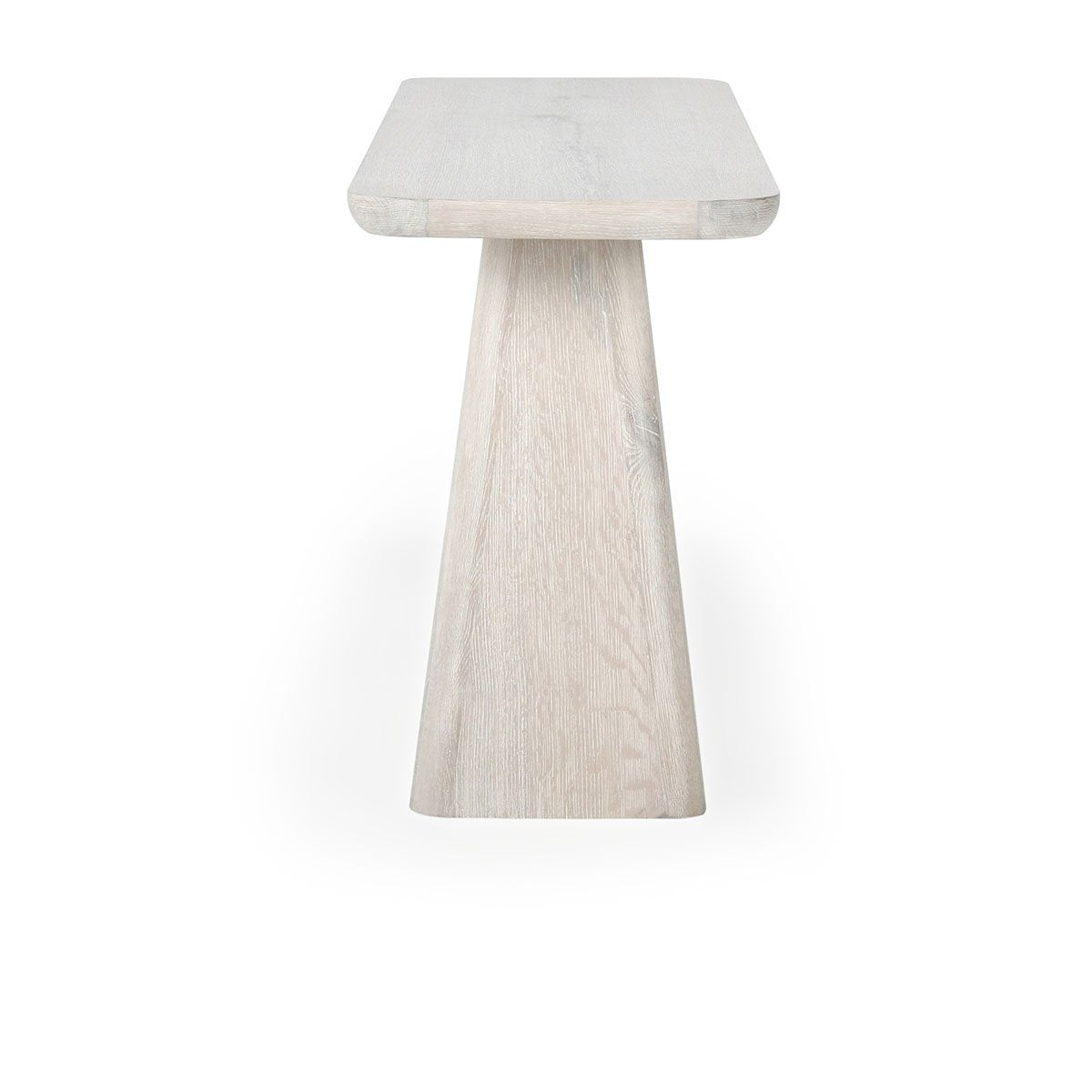 Milk White Oak Veneer Console Table Orlando Console Table Collection