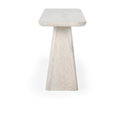 Milk White Oak Veneer Console Table Orlando Console Table Collection