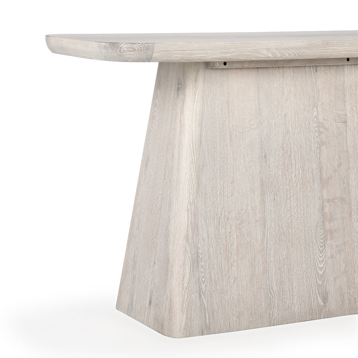 Milk White Oak Veneer Console Table Orlando Console Table Collection