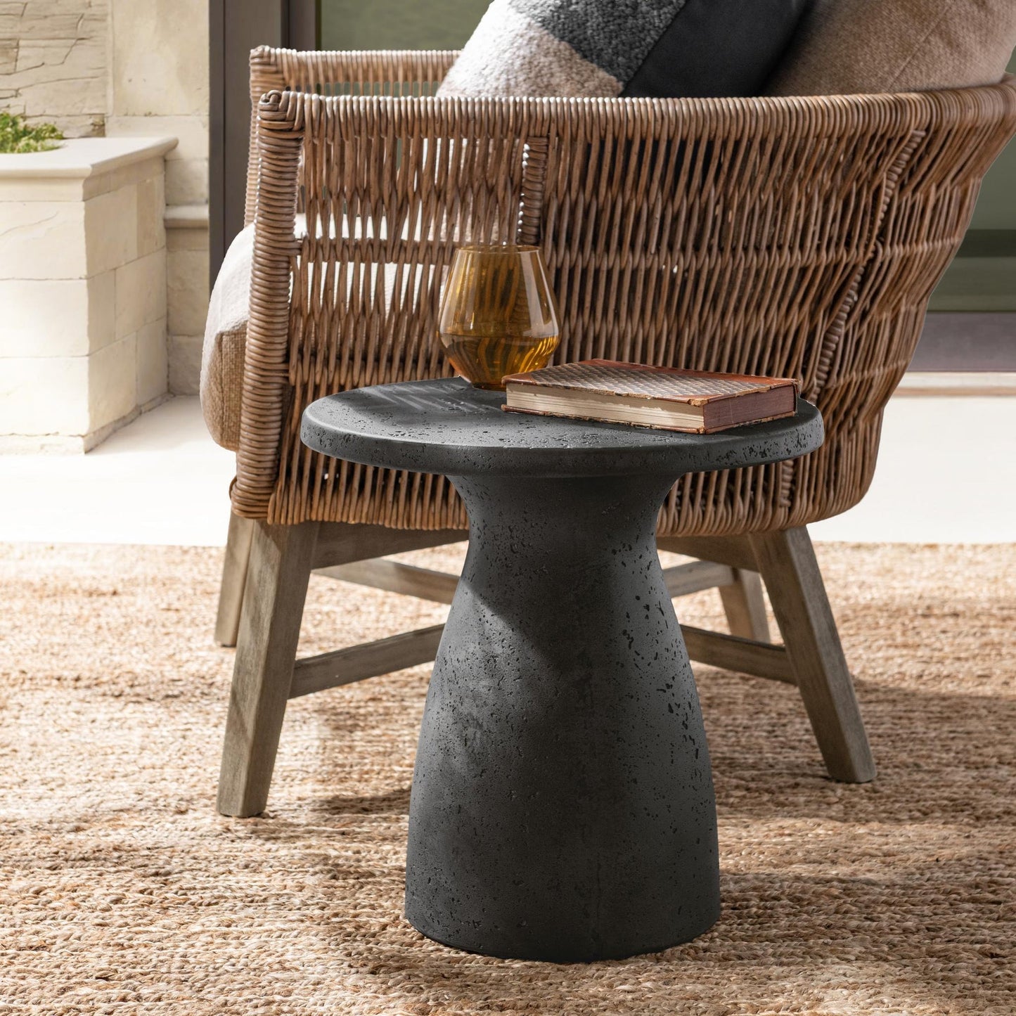 Dark Gray Outdoor Accent & End Table Collins Outdoor Accent Table Collection