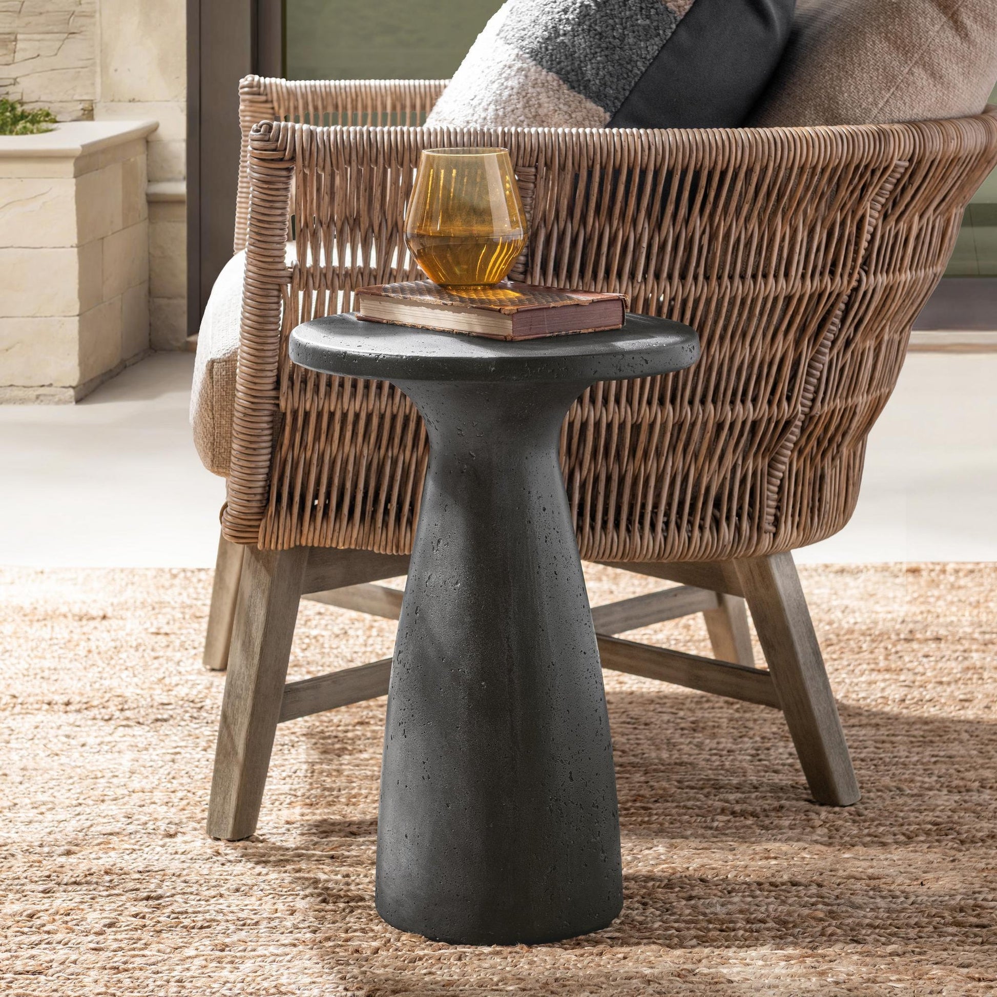 Dark Gray Outdoor Accent & End Table Collins Outdoor Accent Table Collection