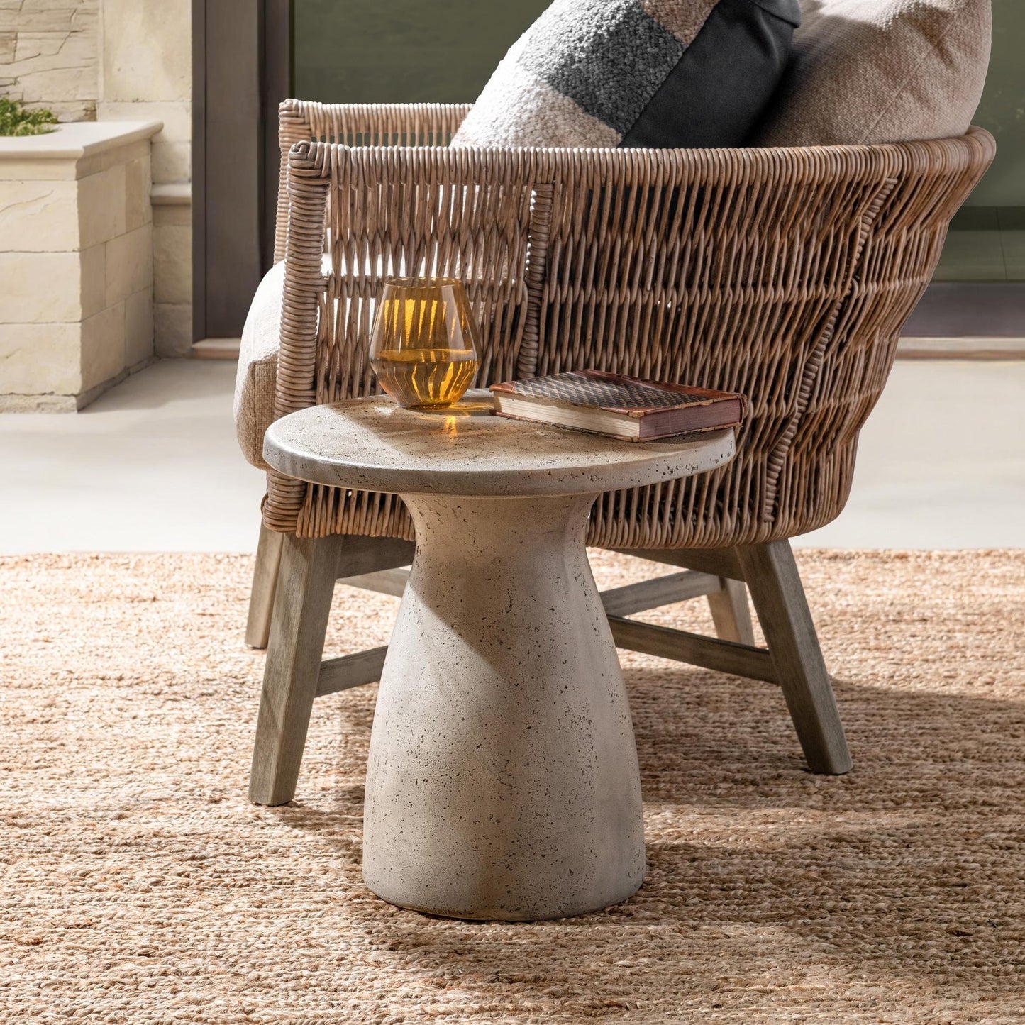 Light Gray Outdoor Accent & End Table Collins Outdoor Accent Table Collection