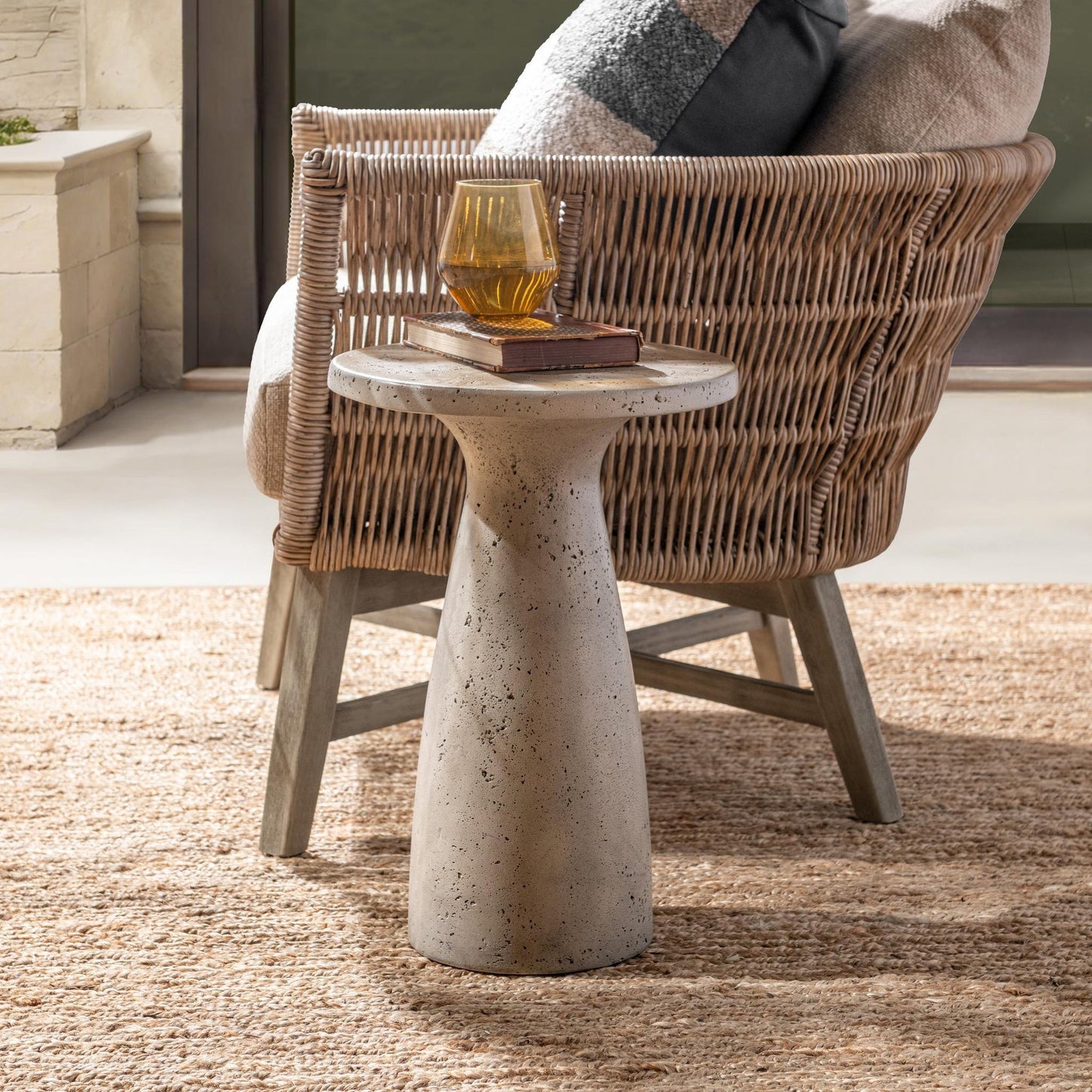 Light Gray Outdoor Accent & End Table Collins Outdoor Accent Table Collection