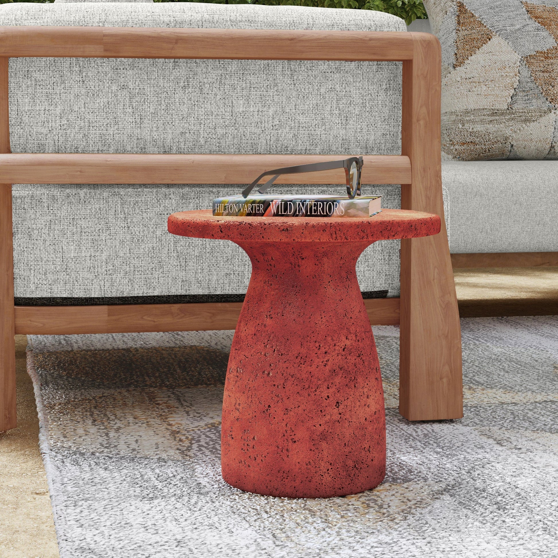 Rust Outdoor Accent & End Table Collins Outdoor Accent Table Collection