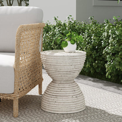 Light Gray Outdoor Accent & End Table Corey Outdoor Accent Table Collection