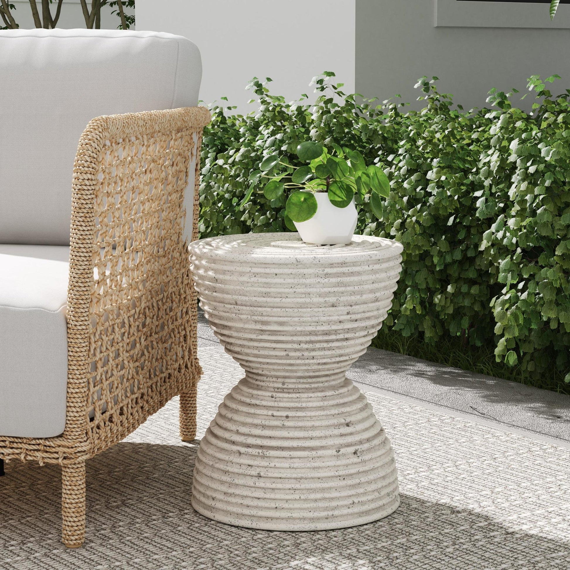 Light Gray Outdoor Accent & End Table Corey Outdoor Accent Table Collection