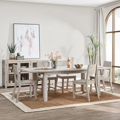 Antique Ivory Reclaimed Pine Dining Table Driftwood Extendable Dining Table Collection
