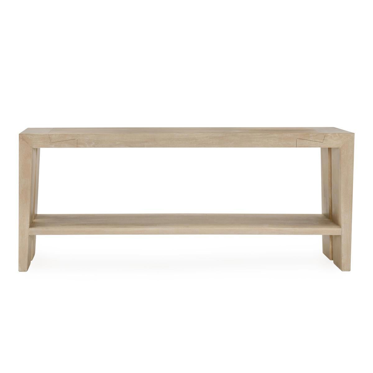 Aged Cream Reclaimed Oak Console Table Troy Console Table Collection