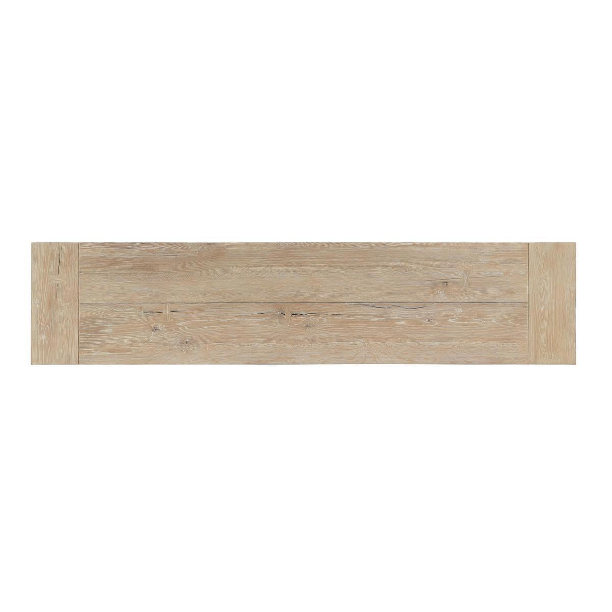 Aged Cream Reclaimed Oak Console Table Troy Console Table Collection