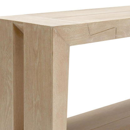 Aged Cream Reclaimed Oak Console Table Troy Console Table Collection