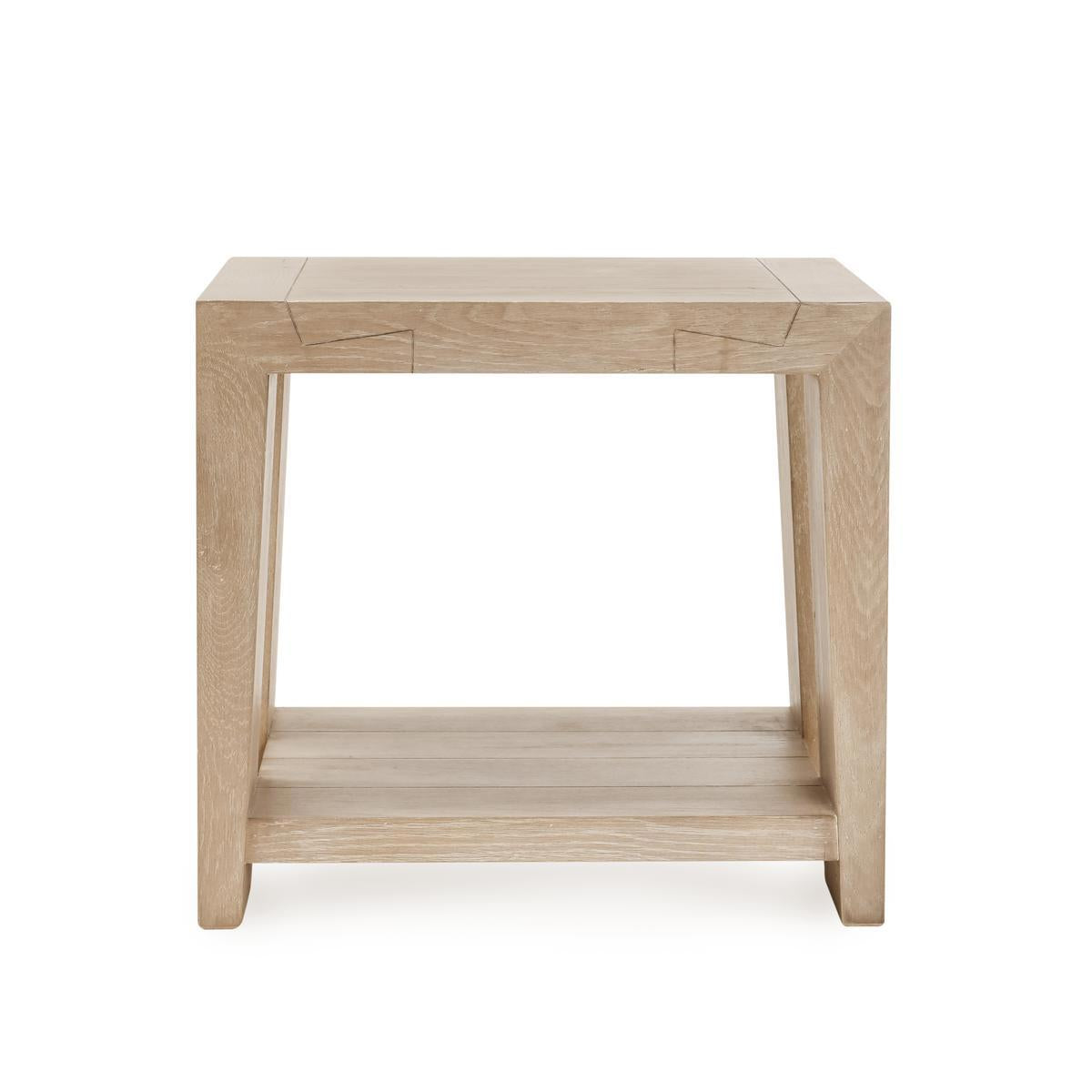 Aged Cream Reclaimed Oak Accent & End Table Troy End Table Collection