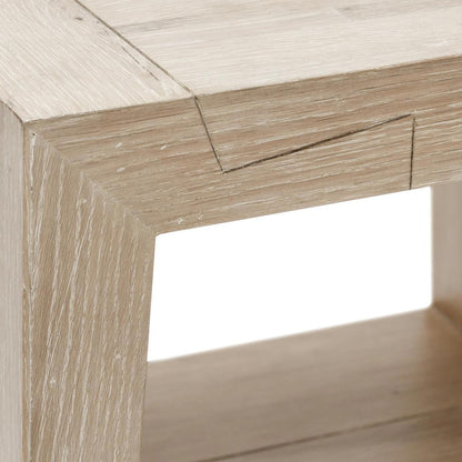 Aged Cream Reclaimed Oak Accent & End Table Troy End Table Collection