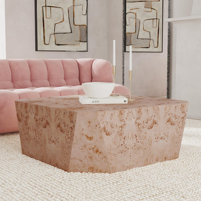 Natural Burl Veneer Coffee Table Avena Coffee Table Collection