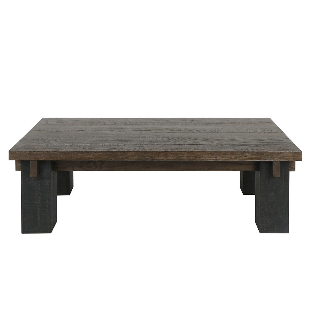 Suede Brown/Carbon Black Oak Wood Coffee Table Duncan Coffee Table Collection