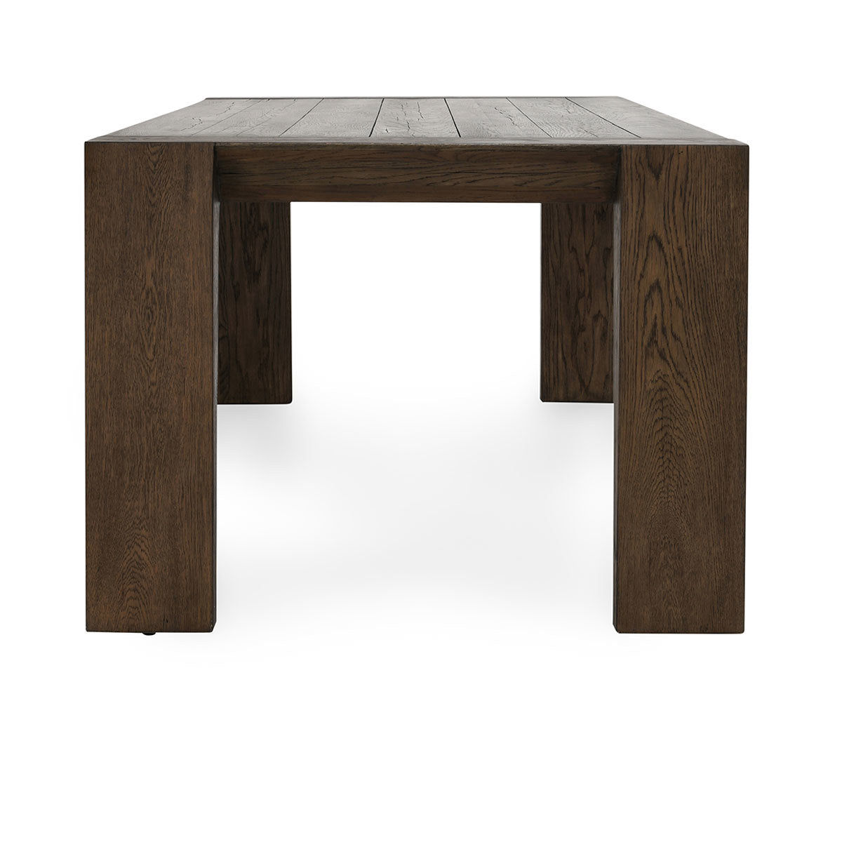 Suede Brown Reclaimed Oak Dining Table Troy Dining Table Collection