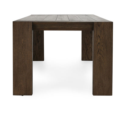 Suede Brown Reclaimed Oak Dining Table Troy Dining Table Collection