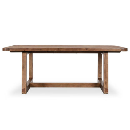 Smoke Brown Reclaimed Pine Wood Dining Table Lyra Extendable Dining Table Collection