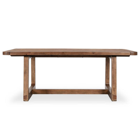 Smoke Brown Reclaimed Pine Wood Dining Table Lyra Extendable Dining Table Collection