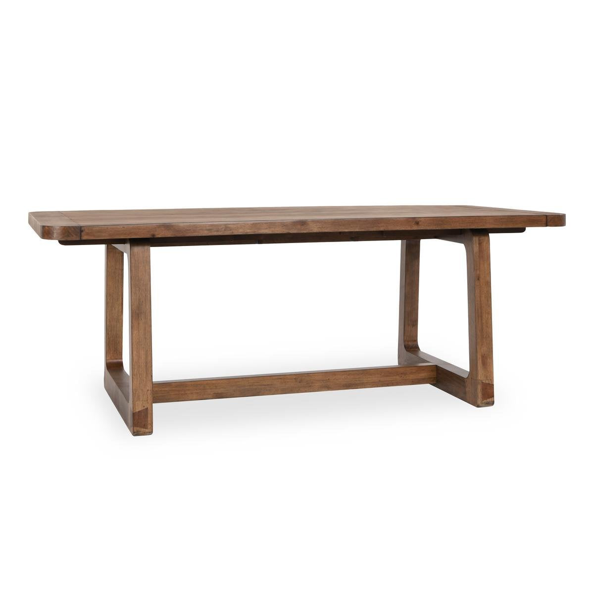 Smoke Brown Reclaimed Pine Wood Dining Table Lyra Extendable Dining Table Collection